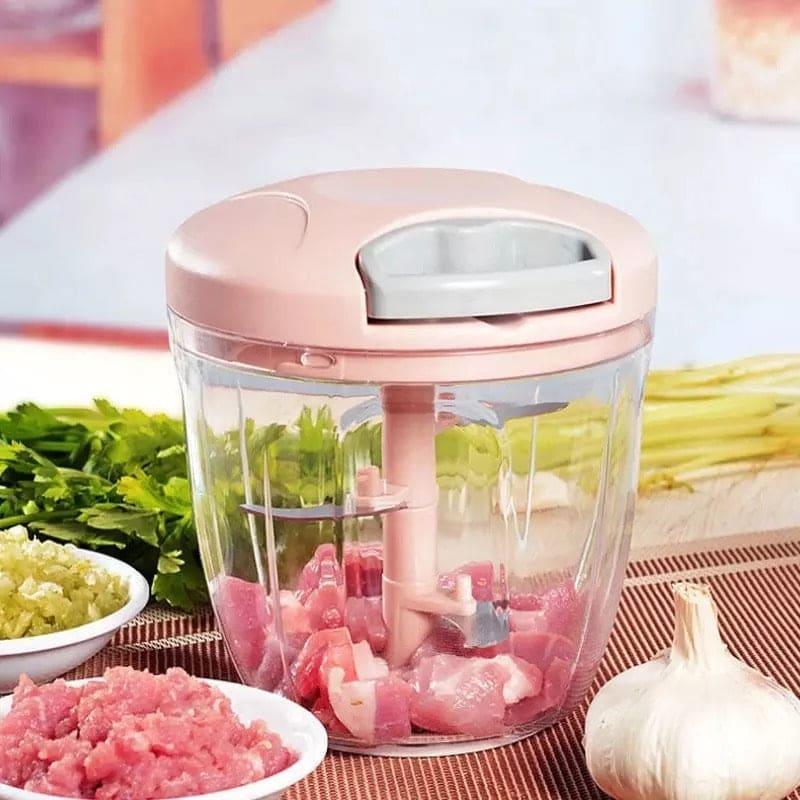 Manual Food Chopper Pink Plastic 900ml