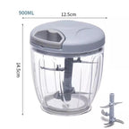 Manual Food Chopper Pink Plastic 900ml