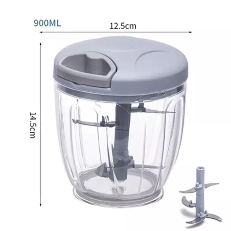 Manual Food Chopper Pink Plastic 900ml