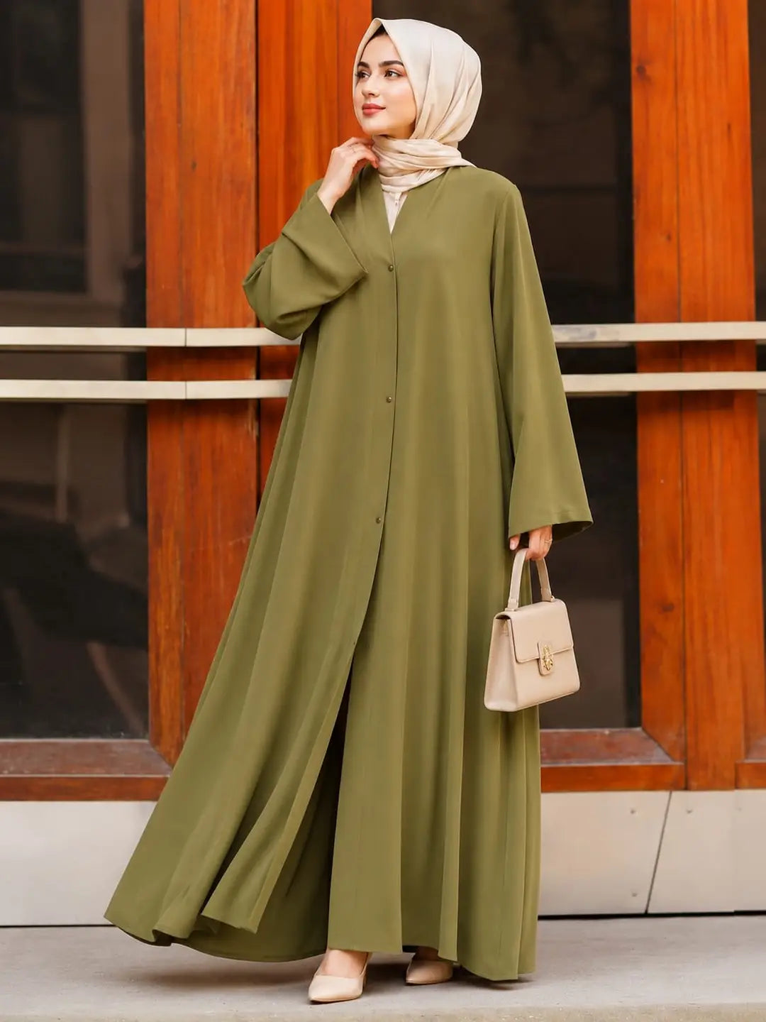 Georgette Plain Full Abaya