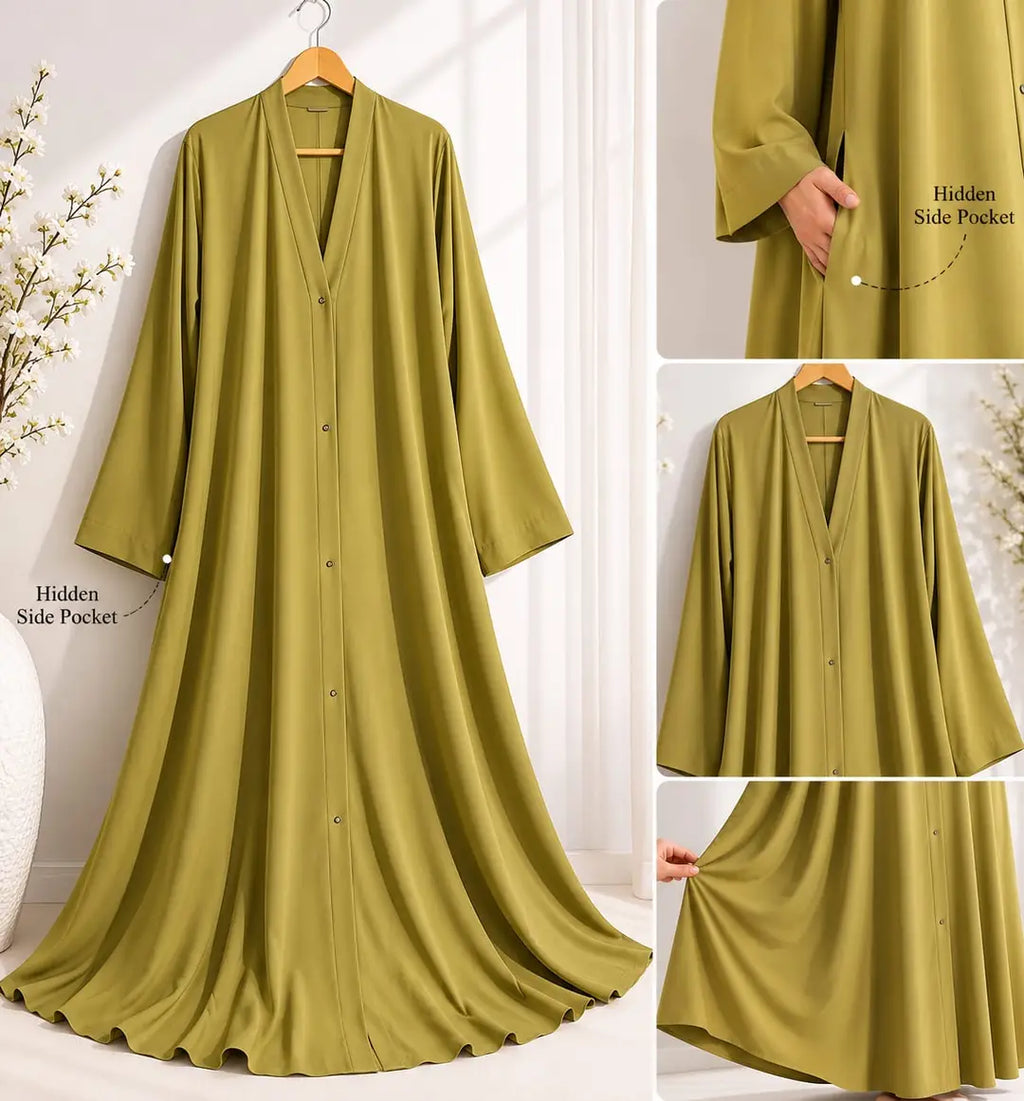 Georgette Plain Full Abaya