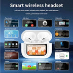 Wireless Bluetooth 5.2 Earbuds White Touch Screen Fast Charge