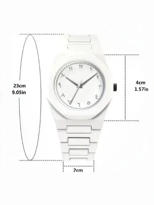 White Classic Arabic Aura Watch