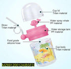 Kids Sippy Cups Blue Pink Plastic 8x6x4"