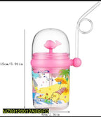 Kids Sippy Cups Blue Pink Plastic 8x6x4"