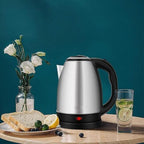 Stainless Steel Electric Kettle Black Silver Pakistan