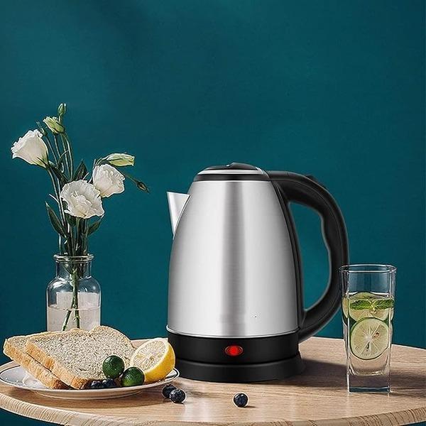 Stainless Steel Electric Kettle Black Silver Pakistan