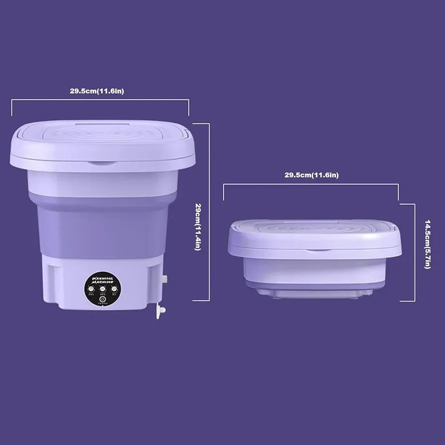 Portable Mini Washing Machine Blue ABS Pakistan