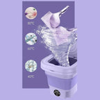 Portable Mini Washing Machine Blue ABS Pakistan